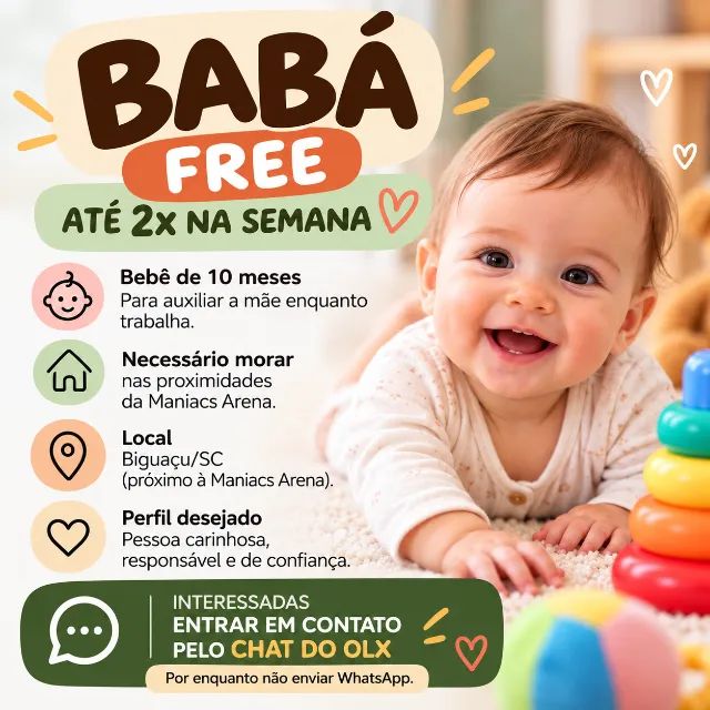 Free Babá morar em Biguaçu 