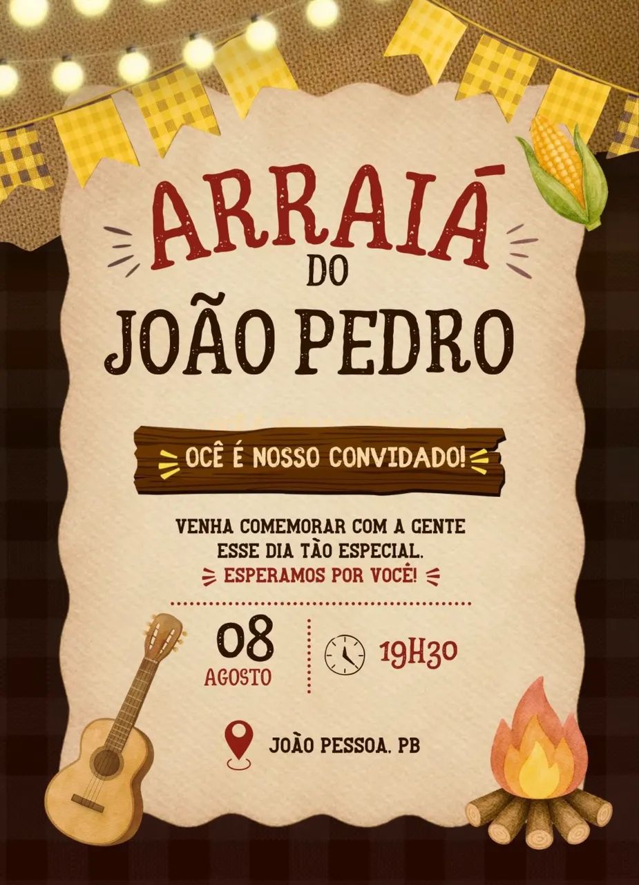 Faço convites de aniversário 