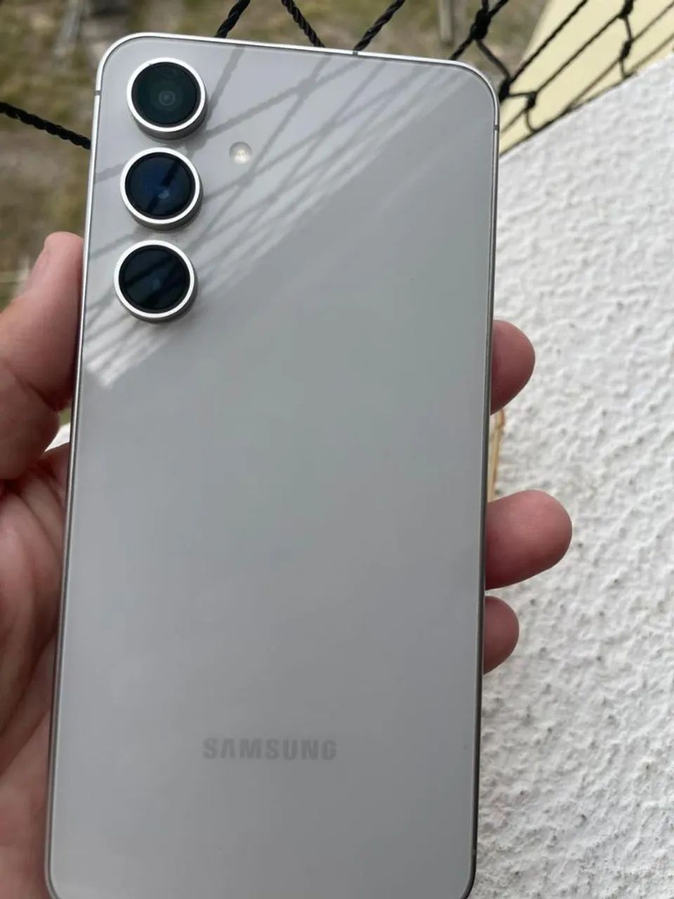 S24 FE 128gb<br>Samsung Galaxy<br>Cor Cinza