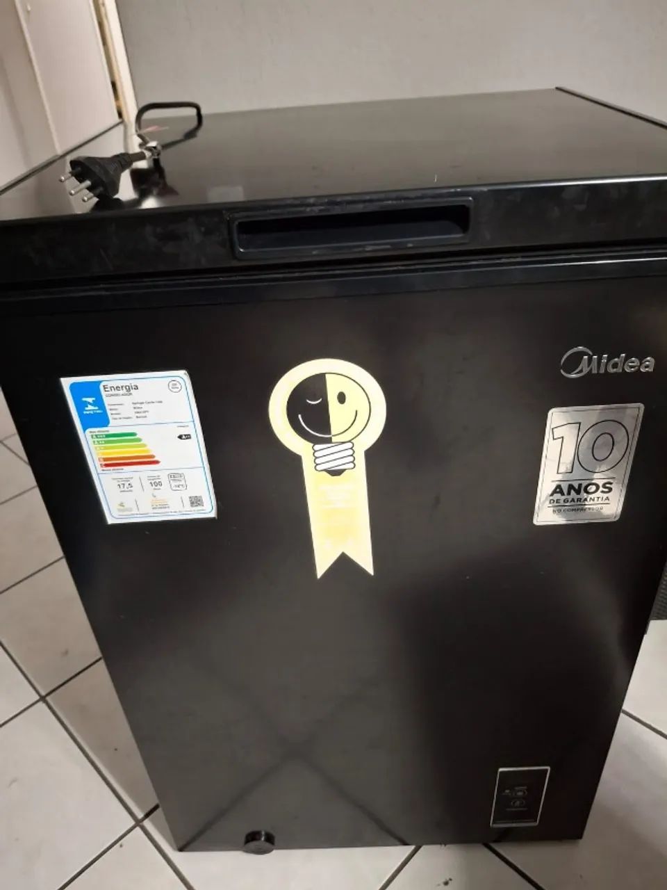 Freezer Horizontal 100 LITROS Midea Preto