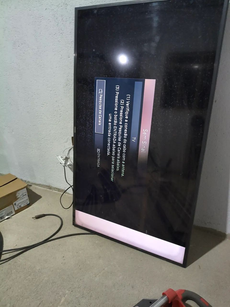 TV com defeito