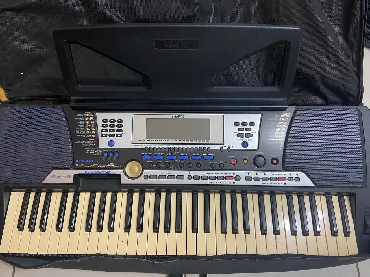 Teclado Yamaha PSR-540 Original + Capa Acolchoada - Funcionando - Foto 2
