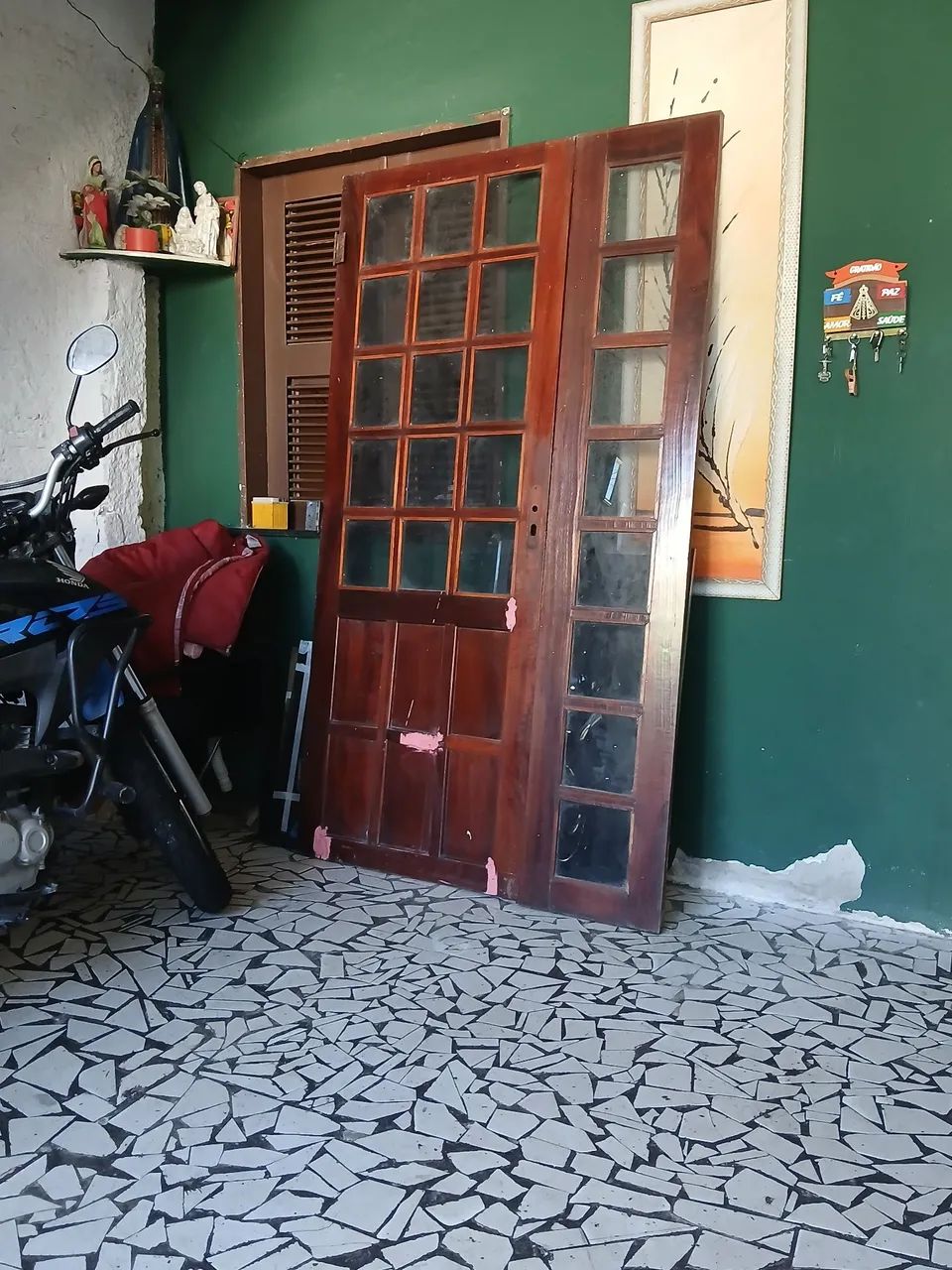 Porta de madeira com vidro  - Foto 5