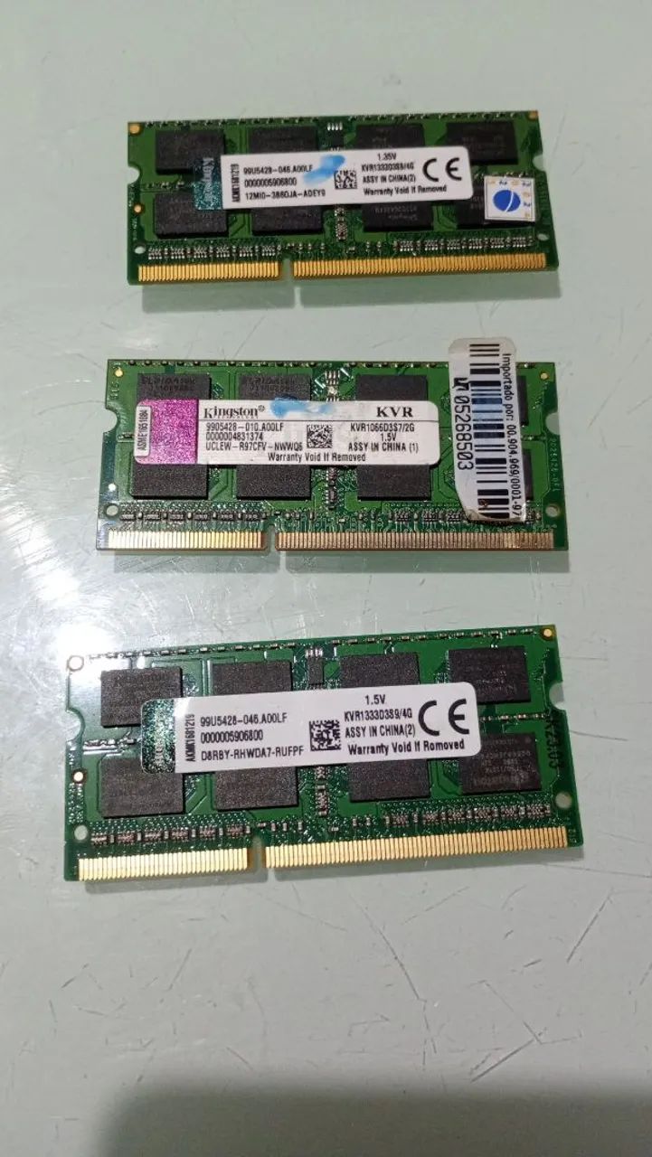 Memórias RAM 4GB