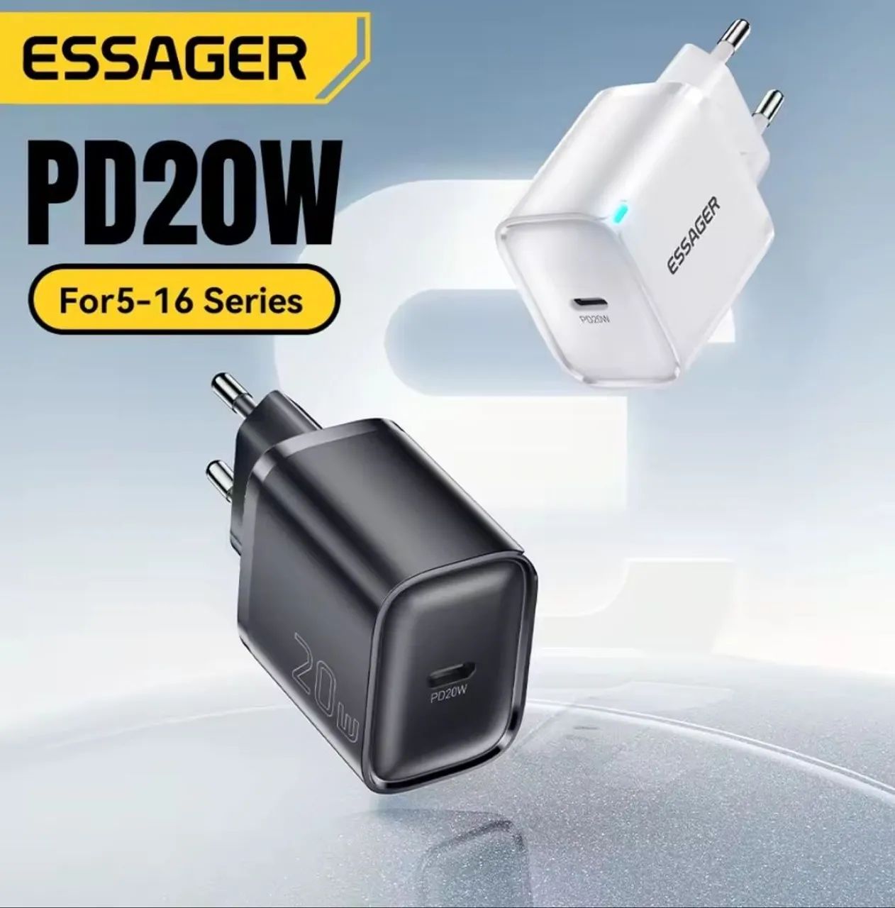 Carregador 20w Essager original tipo C 