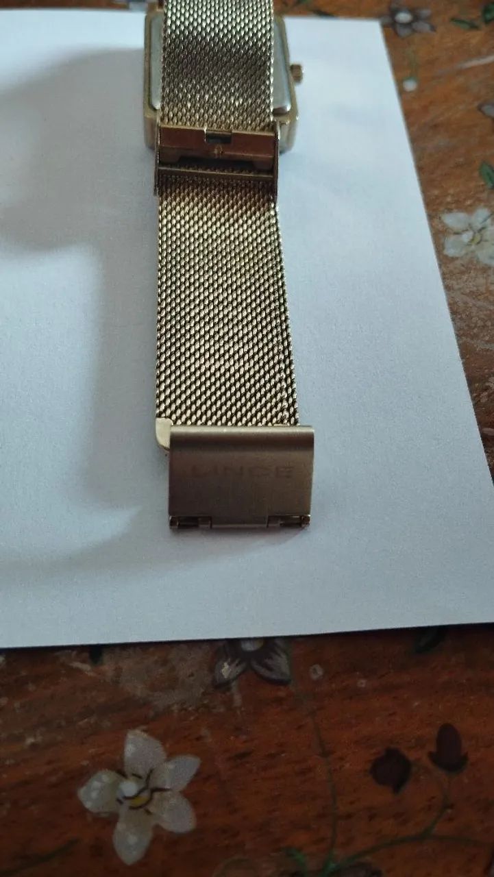 Relógio dourado marca lince  - Foto 2