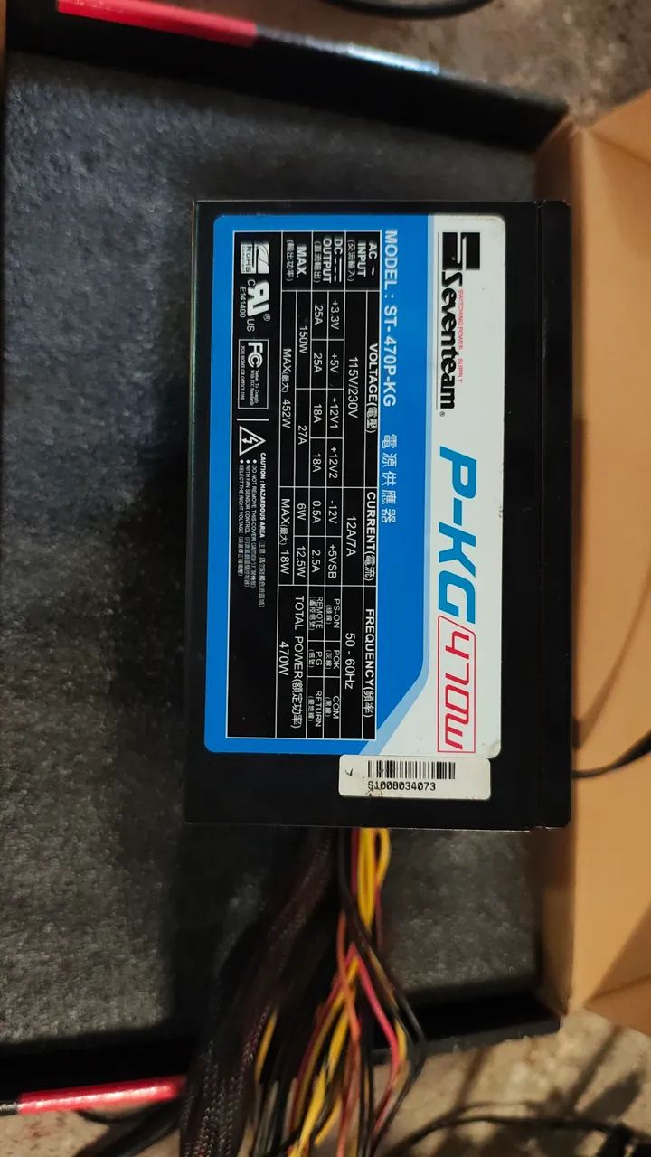 Fonte ATX Seventeam P-KG 470W