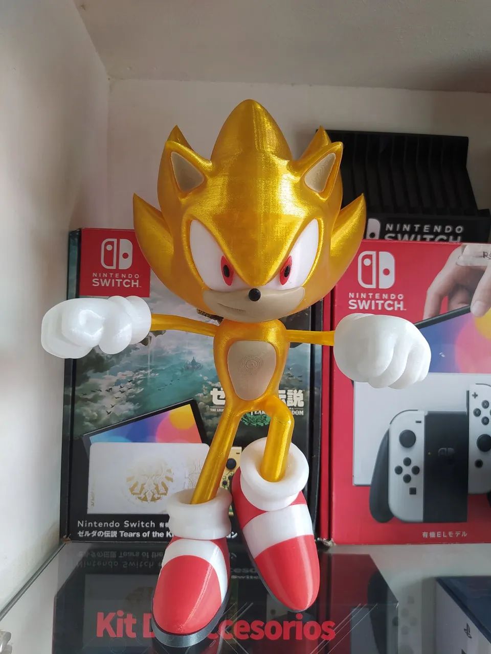 Sonic Gold Gold feito em impressora 3D  - Foto 2