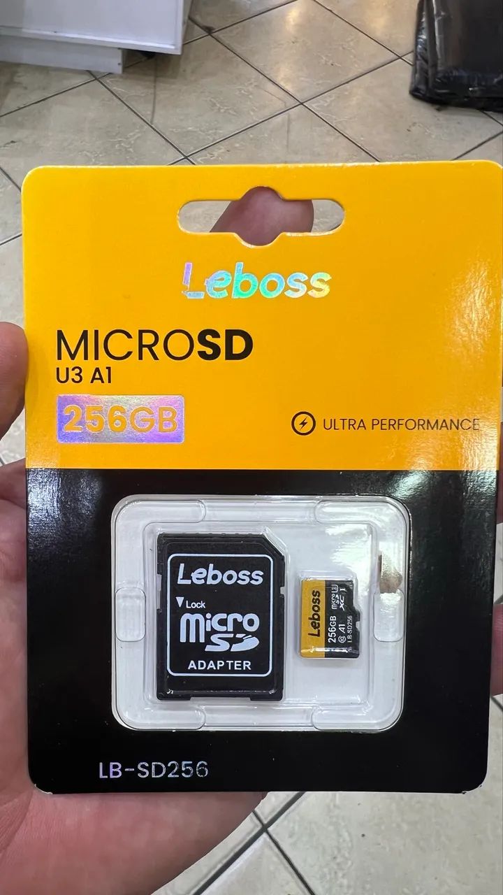 Memória Micro SD 256GB ultra performance 
