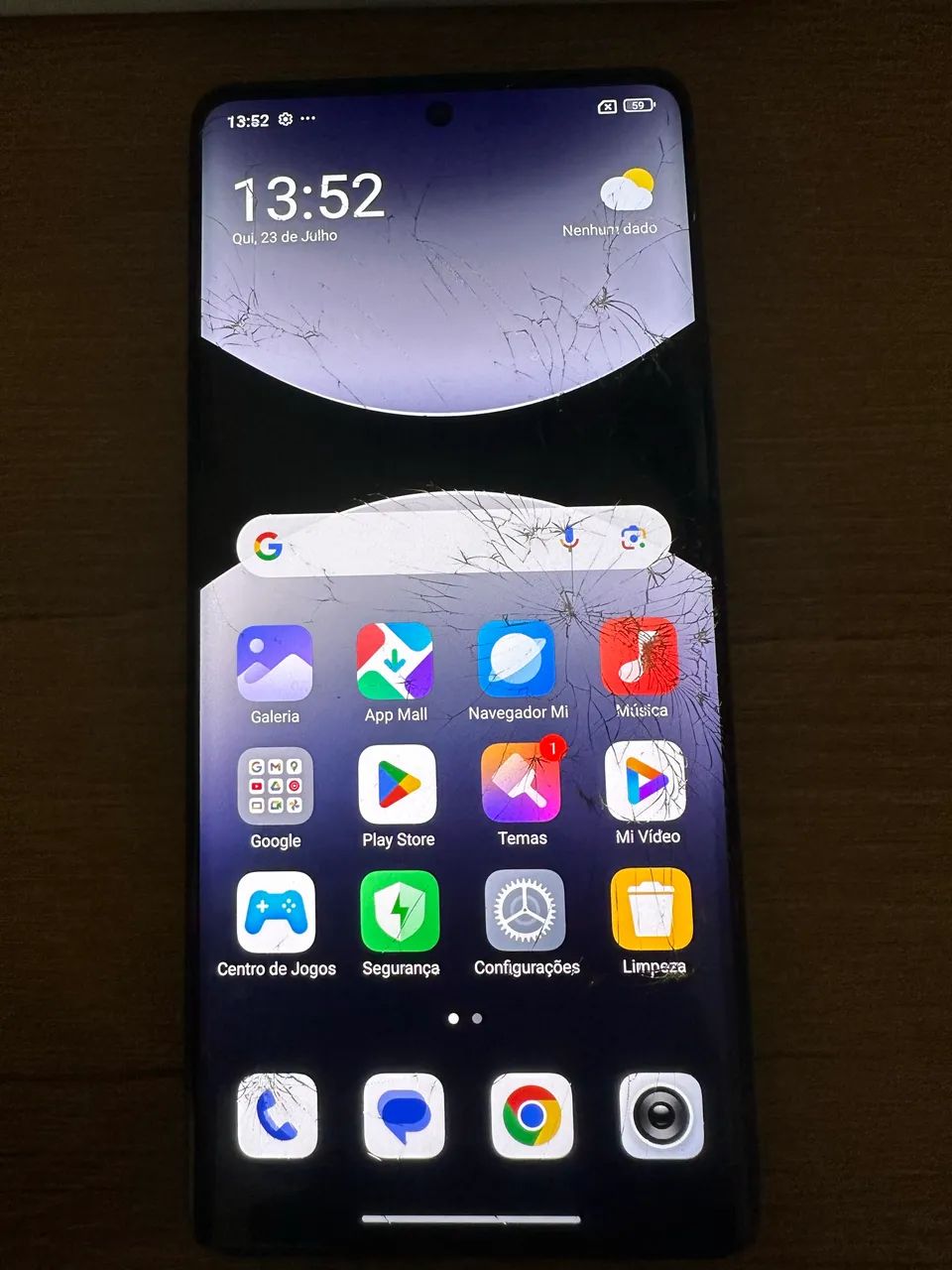 Redmi note 14 pro - tela trincada  - Foto 2