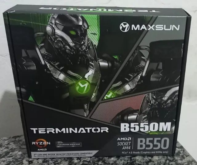 PLACA MÃE B550M TERMINATOR SOCKET AM4 AMD (MAXSUN) - Foto 3