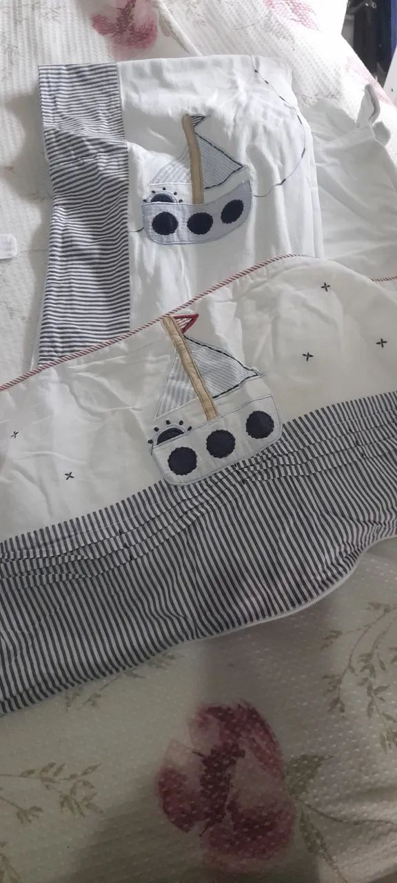 Vendo kit berço marinheiro lindo - Foto 2