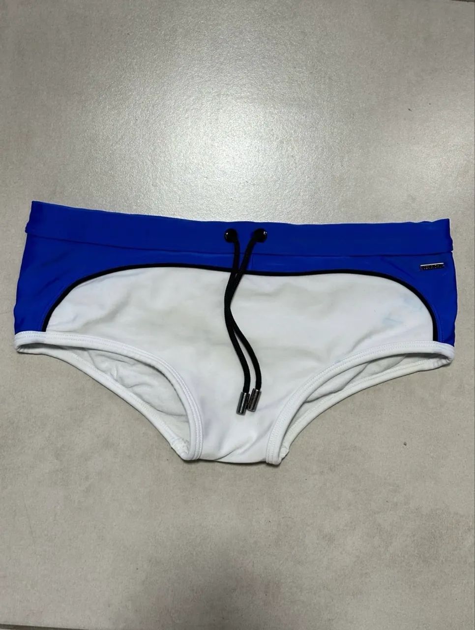 Sunga Sérgio K Azul e Branca M