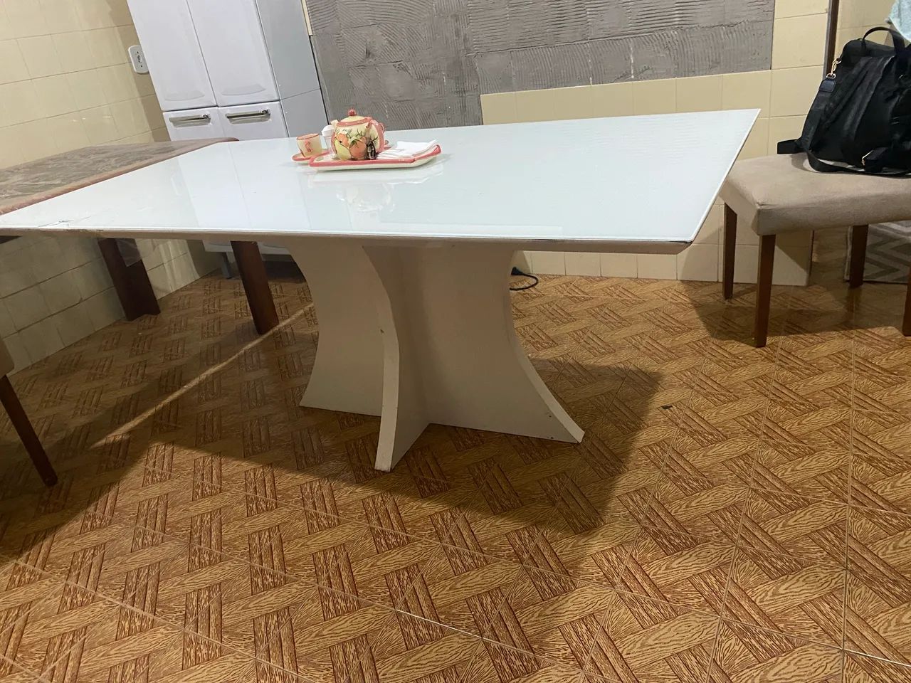 Mesa branca 2m e 10cm  - Foto 2