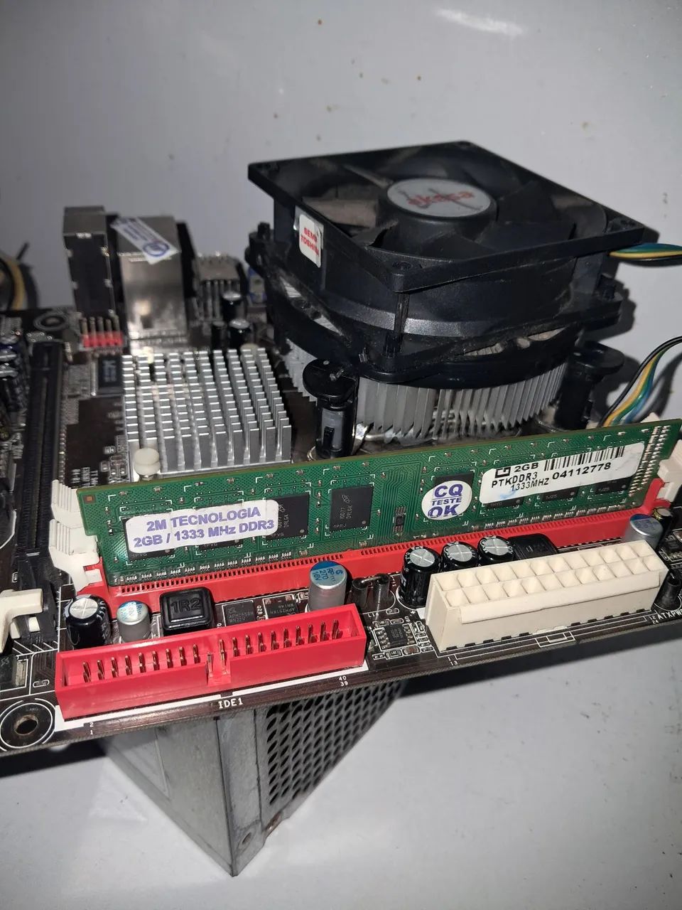 KIT PLACA MÃE + FONTE 200W