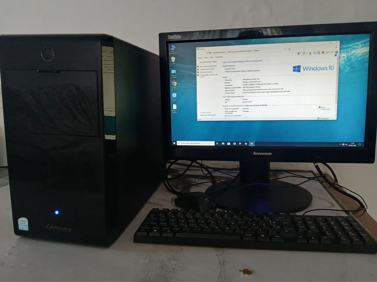 Computador Completo Core i3/ 6g / Tela 20P Windows10 + WIFI