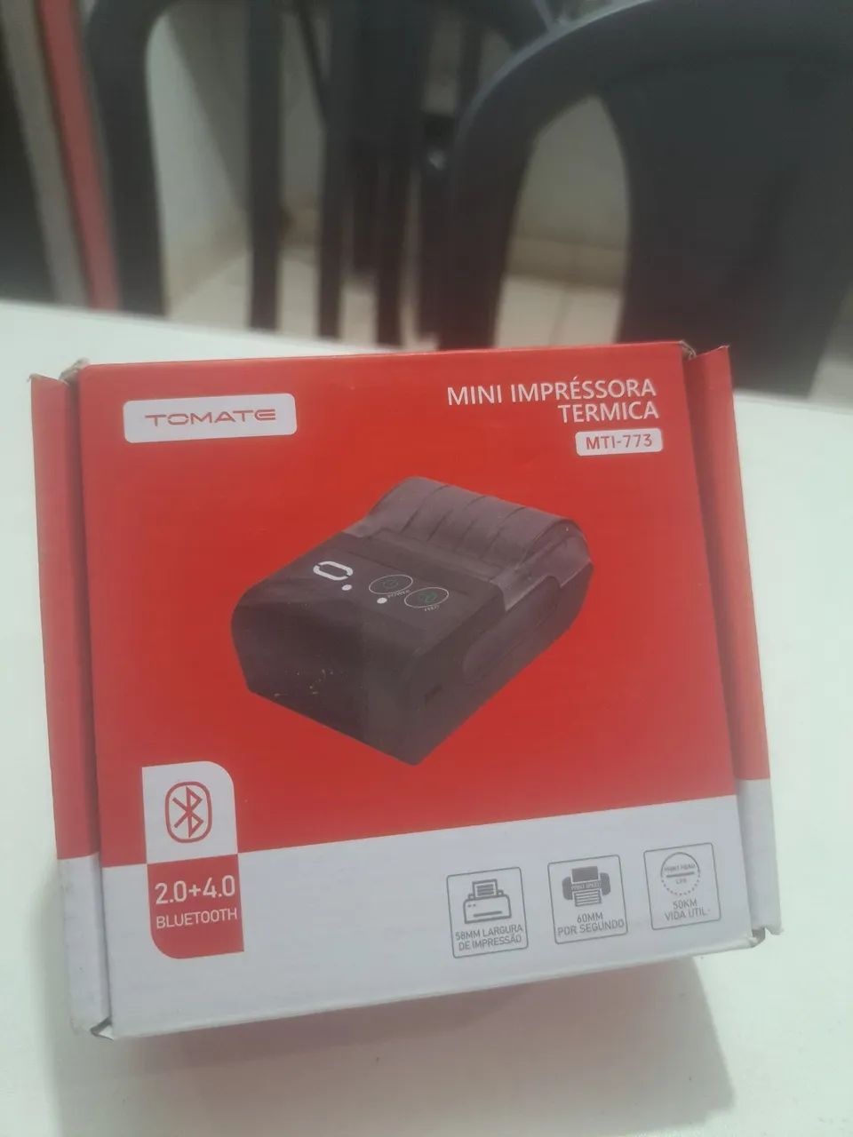 Mini Impressora Térmica Portátil Bluetooth 58mm - Foto 4