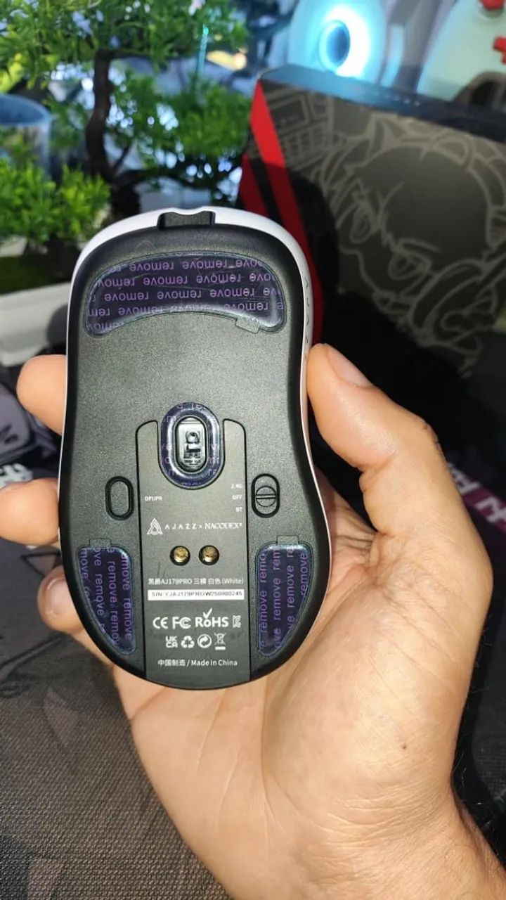 Mouse Ajazz AJ179 Pro com Dock de Carregamento - 8K - Paw 3395 - 26000 dpi - Entregamos - Foto 5