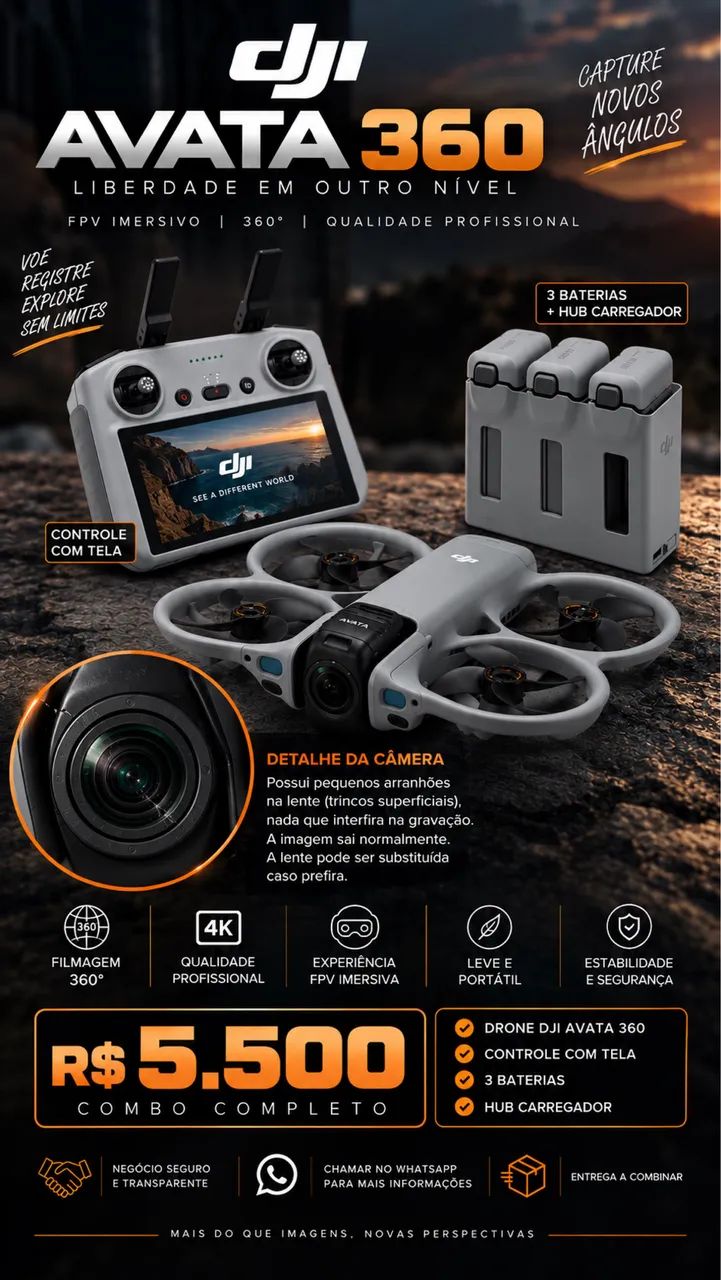 Dji avata 360 - usado 