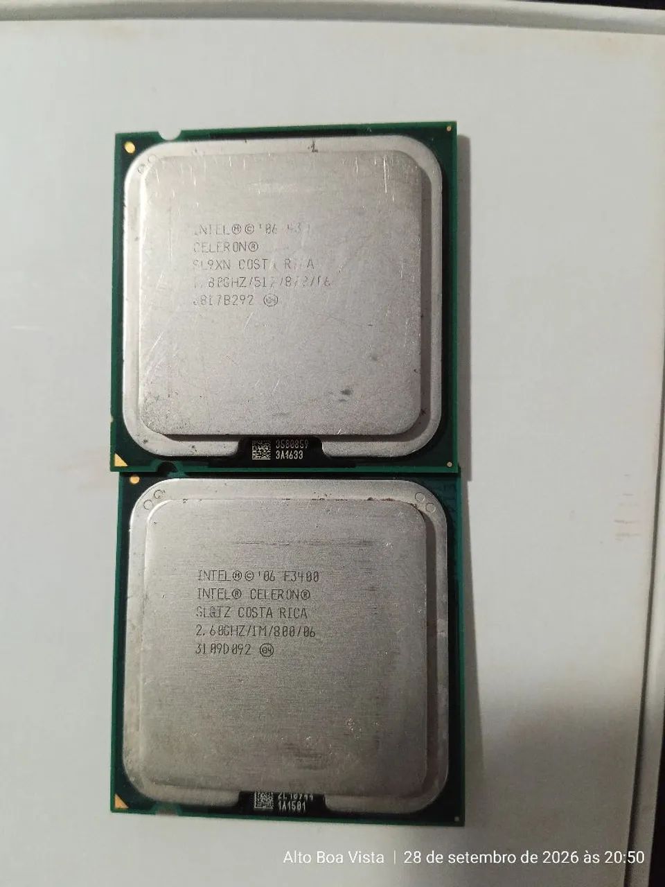 2 Processadores Intel 06 E3400 Celeron 
