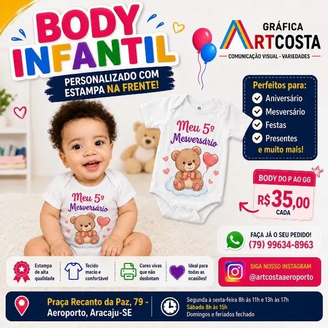 Bady infantil personalizado  - Foto 2