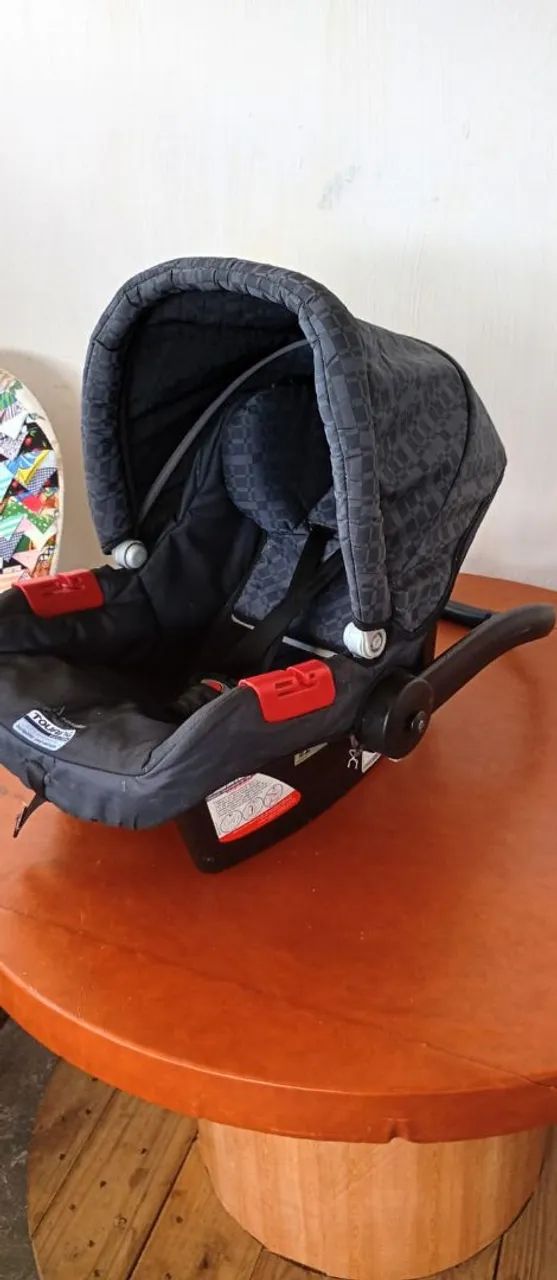 Bebê conforto bem conservada ,  acento elevado de brinde  - Foto 2