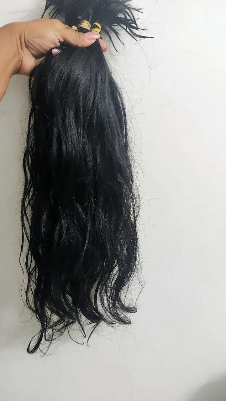 Cabelo humano 60cm 140gr - Foto 4