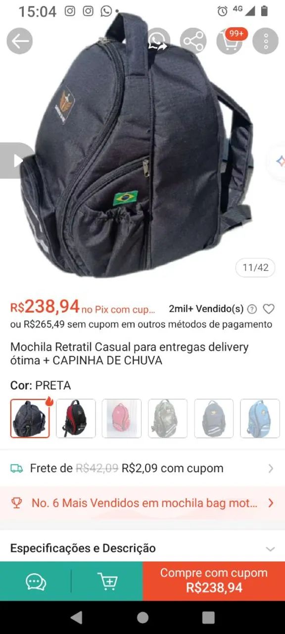 Mochila casual 