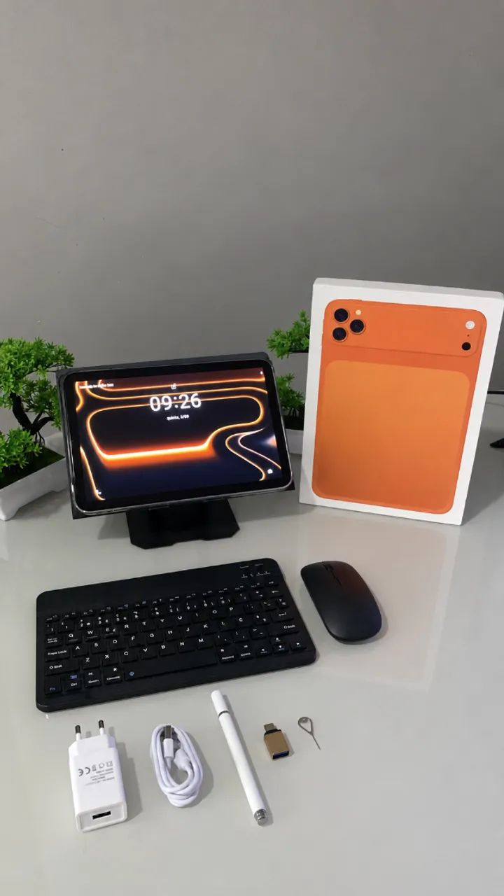 Tablet I17 512GB, 12GB RAM com Teclado, Mouse e Capa