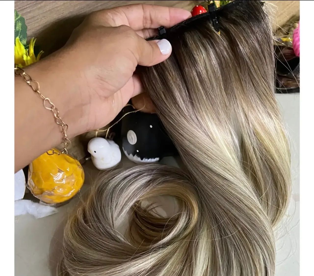 Mega Hair loiro brasileiro 