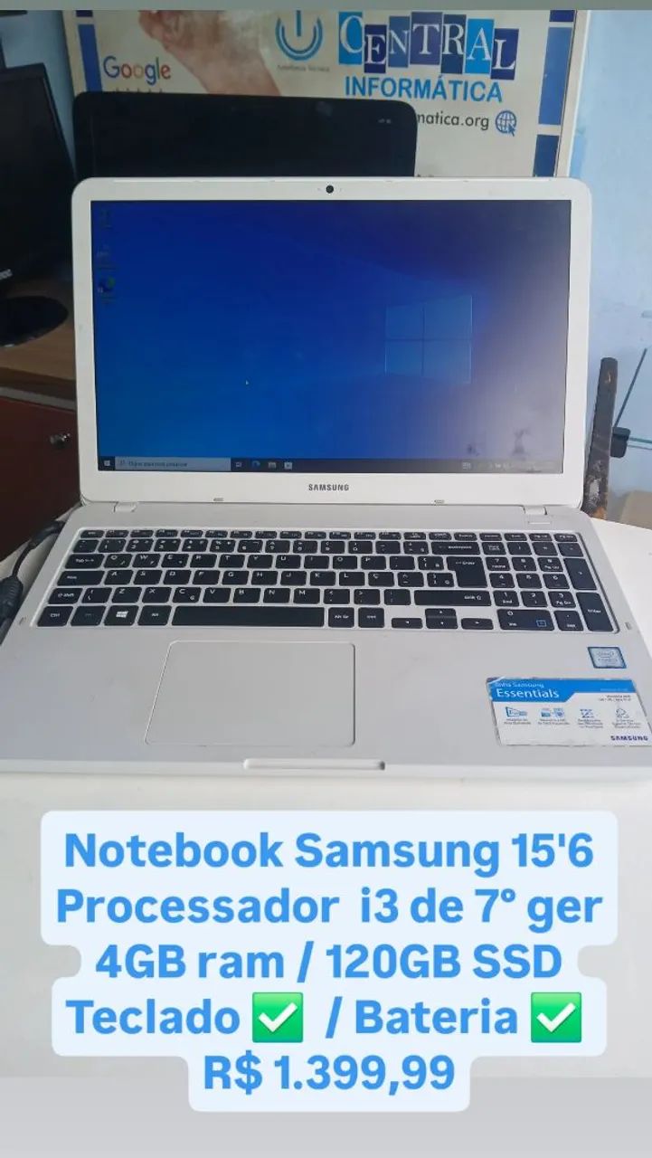 Notebook Samsung 15'6 todo bom