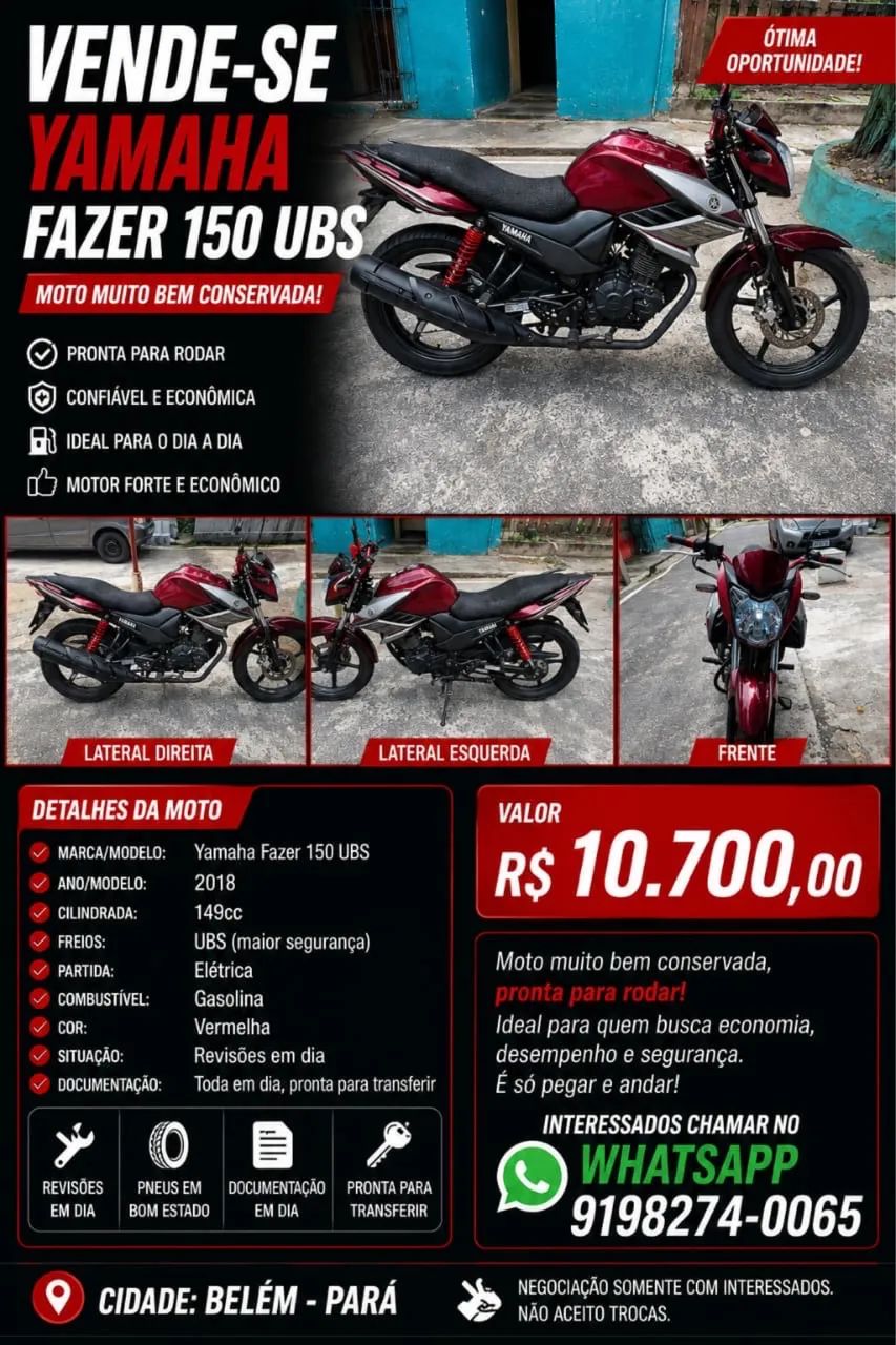 Vendo Fazer150