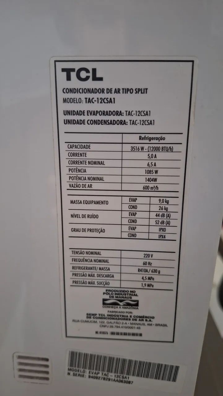 Ar-condicionado split - 12.000 btus - Foto 5