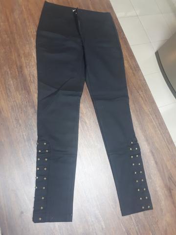 Calça Sarja com detalhes nas pernas - Foto 3