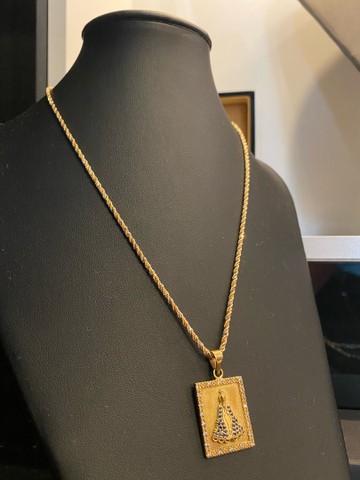 Conjunto em ouro 18k 21 gramas - Foto 2