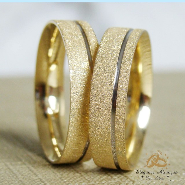 Par de Alianças em Ouro Promoção para o Dia dos Namorados