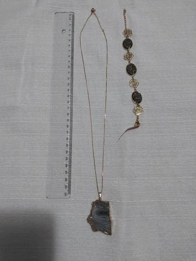 Corrente com pingente e Pulseira  - Foto 4