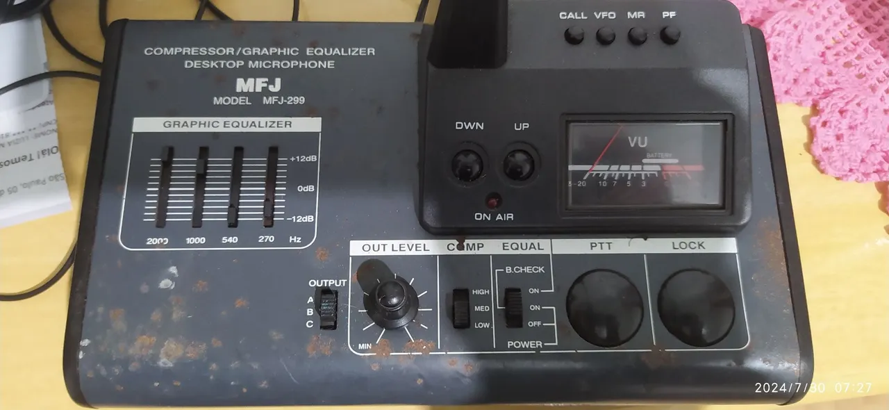 Microfone de mesa Mike de ganho MFJ-299 10x sem juros rádio px