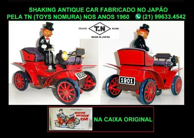 Shaking Antique  Car. Da marca Tn. Raridade. - Foto 4