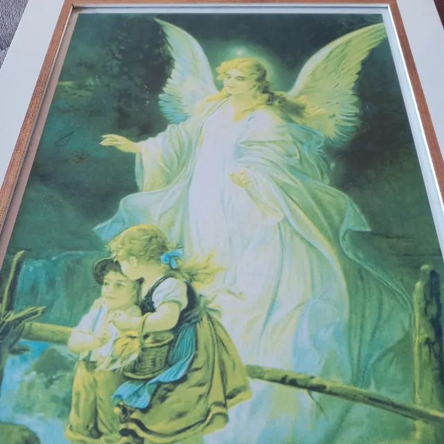 Quadro Anjo Guardião  de colecionador peça única.  - Foto 3