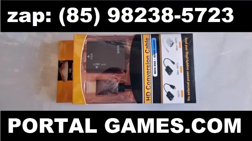 Converso hdmi para vga ótimo para monitor de pc