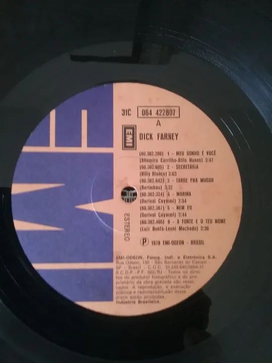 Disco de Vinil Dick Farney -  1978 - Foto 3