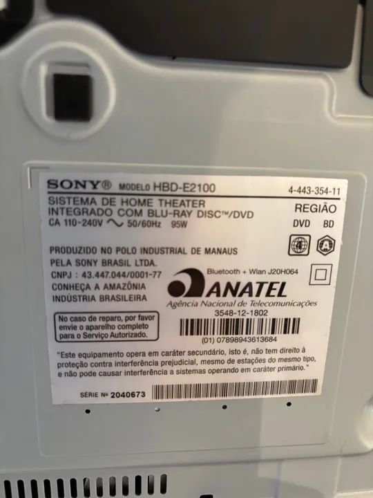 Home Theater Sony 5.1 Completo - Foto 2