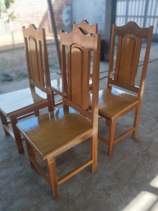 Conjunto de mesa de jantar com 4 cadeiras  - Foto 4