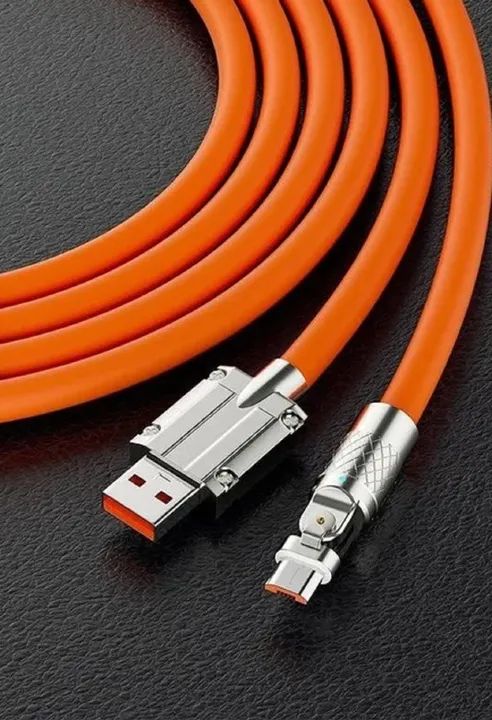 Cabo de Carregamento Silicone líquido USB V8 Super Rápido 120W - COD 1173