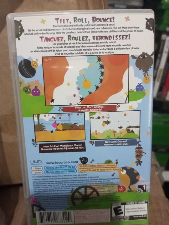 caixa Jogo game LocoRoco 2 e umd Patapon PSP playstation portable - Foto 3