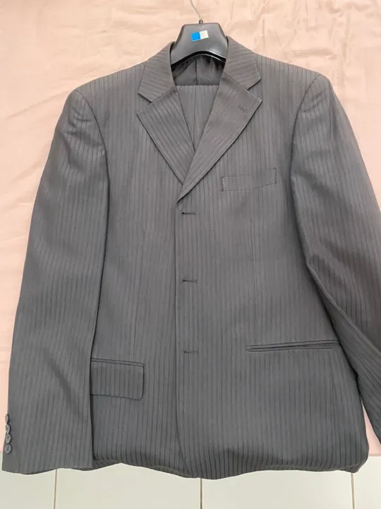 Terno Masculino Cinza canelado tamanho 50