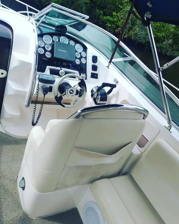 Lancha coluna 32,5 pés - impecável diesel - Foto 3