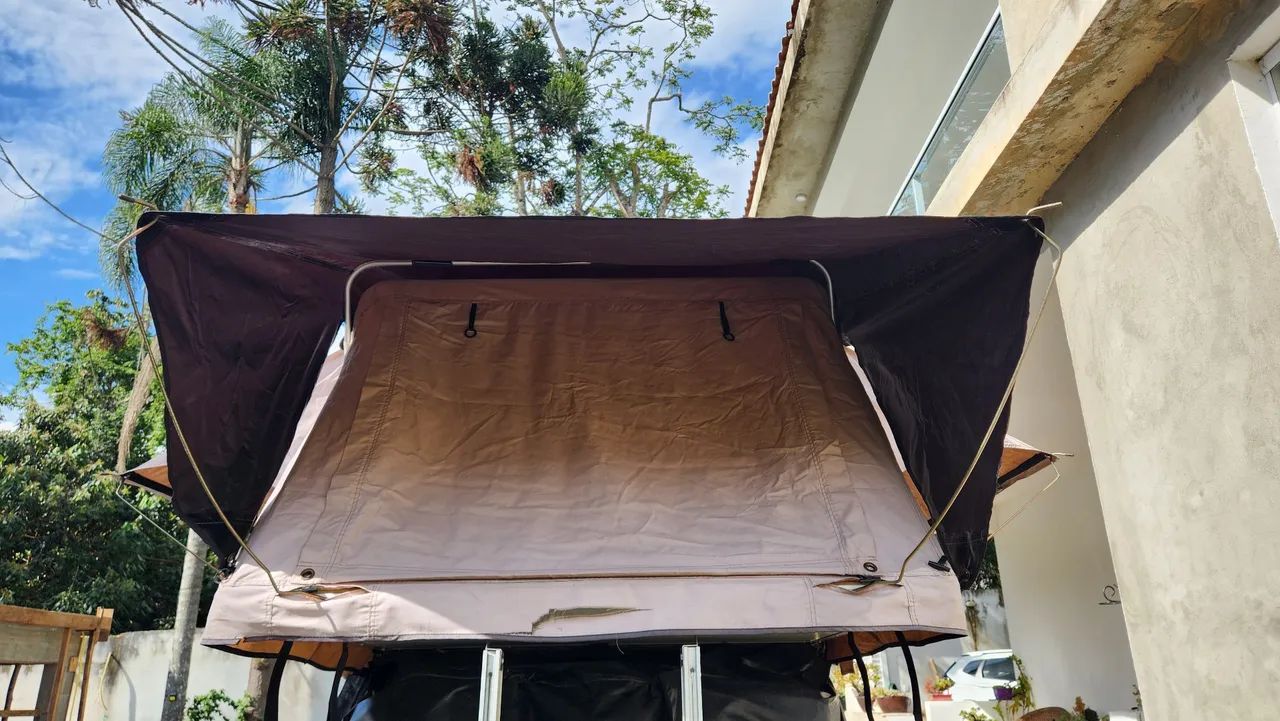 Barraca de Teto para Camping Carro Blue Camping Adventure - Foto 4