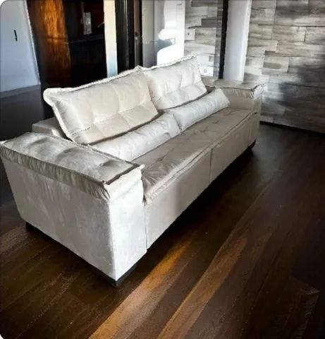 Estofado retratil 2.30 em suede veludo  - Foto 2